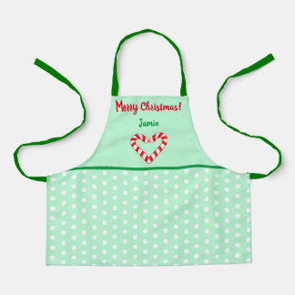 Tablier Sucre de canne Coeur de Noël moderne Petit