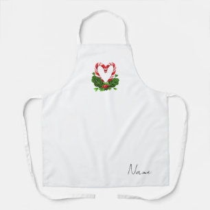Tablier Sucre de canne de vacances Coeur moderne Nom perso