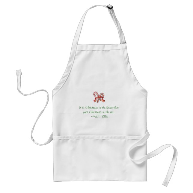 Tablier Sucres de canne et devis de Noël Apron (Devant)