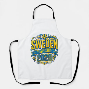 Tablier Suède Football 2026 Football Gras Typographie Pays