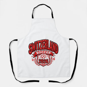 Tablier Suisse Football 2026 Football Gras Pays Typogr