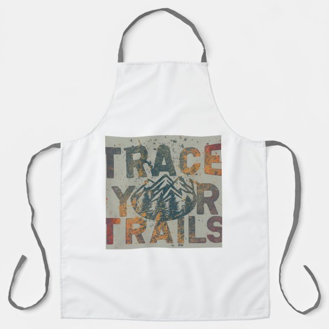 Tablier Suivez vos sentiers sur toute la surface Imprimer  (Recto)