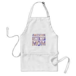 Tablier Super comme ma mère jumelant mère famille jour ki