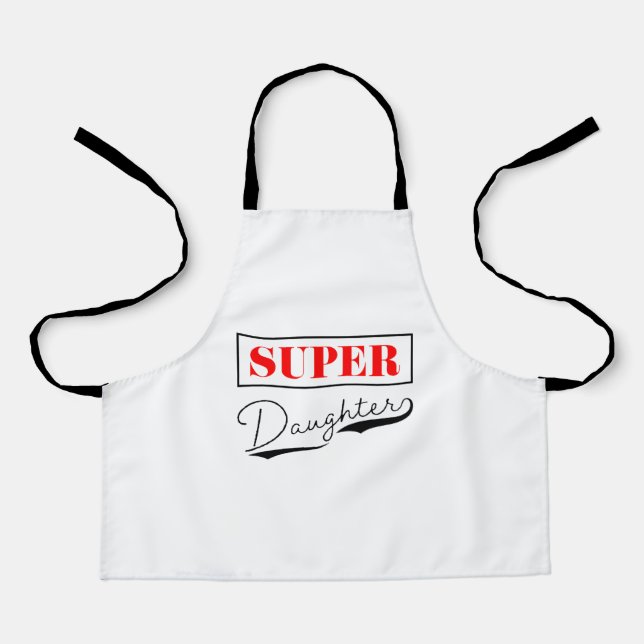 Tablier Super Daughter (Recto)