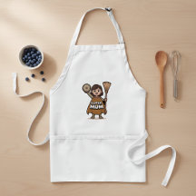 Tablier Super Maman - Tablier de cuisine drôle pou