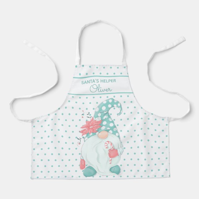 Tablier Super mignonne Père Noël Helper Christmas Gnome Pa (Recto)
