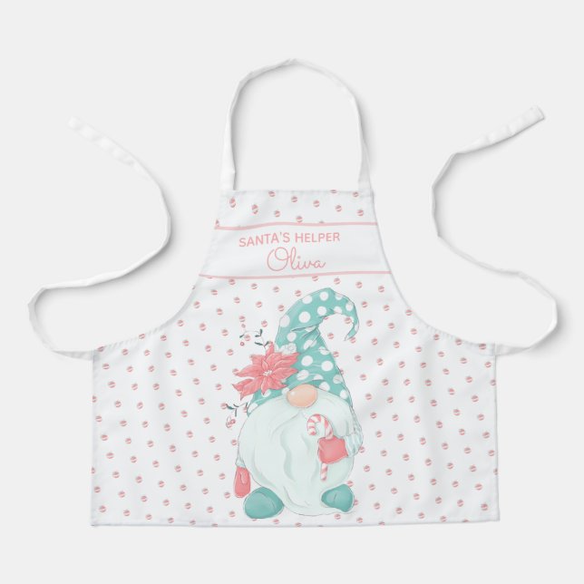 Tablier Super mignonne Père Noël Helper Christmas Gnome Pa (Recto)