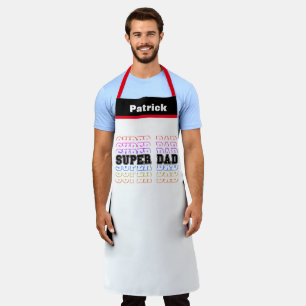 Tablier Super Papa Pile Baker Papa BBQ Chef