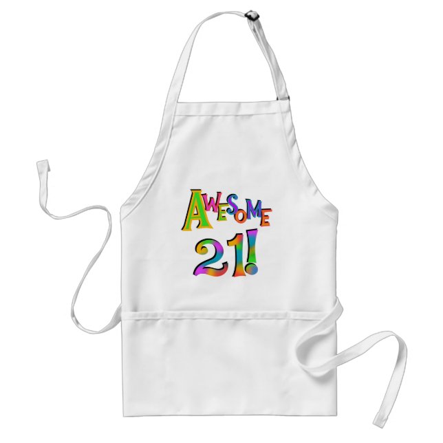 Tablier Superbe 21 T-shirts et cadeaux d'anniversaire (Devant)