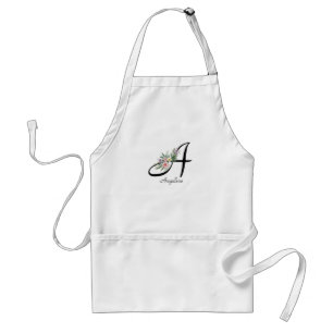 Tablier Superficie de retrait du monogramme floral