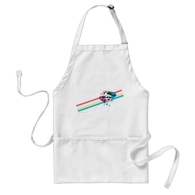 Tablier Supergirl Rainbow Stripes (Devant)