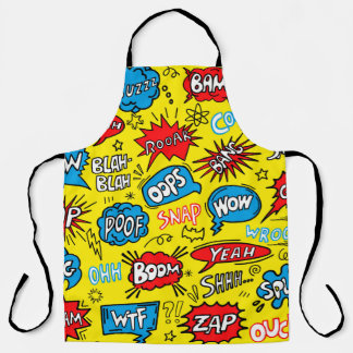 Tablier Superhero Saga : Motifs comiques mignons