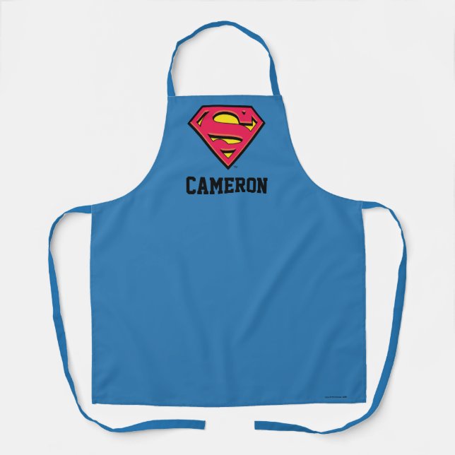 Tablier Superman S-Shield | Logo classique 2 | Ajouter Vot (Recto)