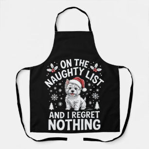 Tablier Sur La Liste Vilains Ne Regrettez Rien Noël Chien