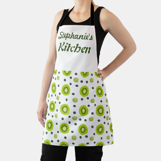 Tablier sur mesure pour femmes à fruits Kiwi (Insitu)
