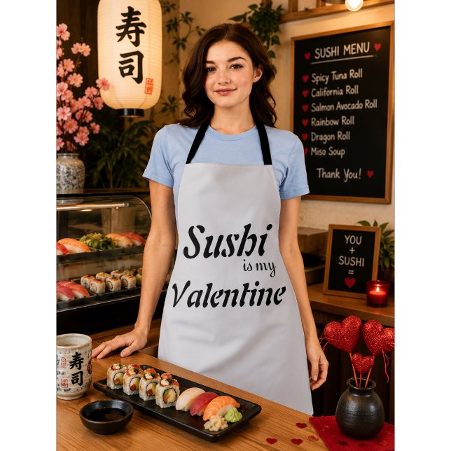 Tablier Sushi Est Mon Valentin (Créateur téléchargé)