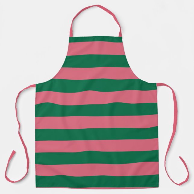 Tablier Sweetheart Pink Pickle Green Stripe (Recto)