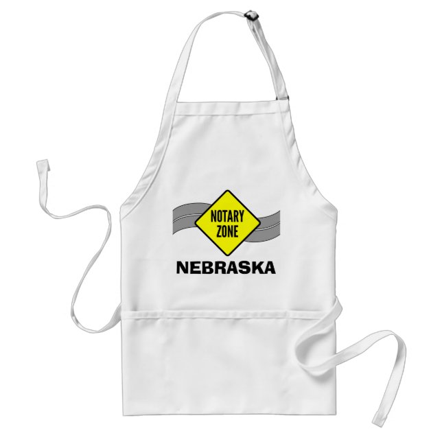 Tablier Symbole de la route jaune de la zone Noire Nebrask (Devant)