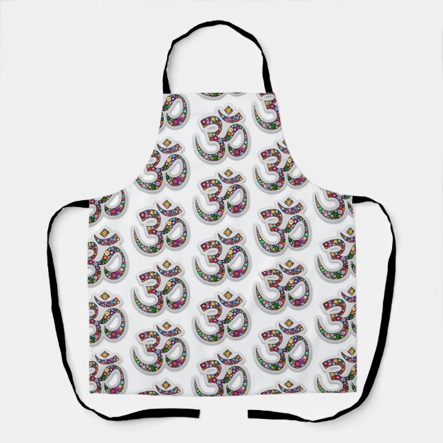 Tablier SYMBOLE DE Yoga Floral Namaste (Recto)