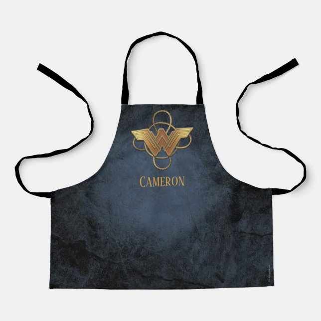Tablier Symbole d'or Wonder Woman sur Lasso (Recto)