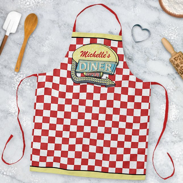 Tablier Symbole du dîner les années 50 moderne du milieu d (Créateur téléchargé)