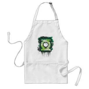 Tablier Symbole vert de graffiti de lanterne
