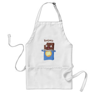 Tablier Sympa chocolat chocolat bonbon bar personnage de d