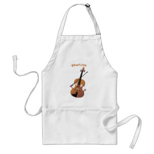 Tablier Sympa drôle violon personnage de dessin animé