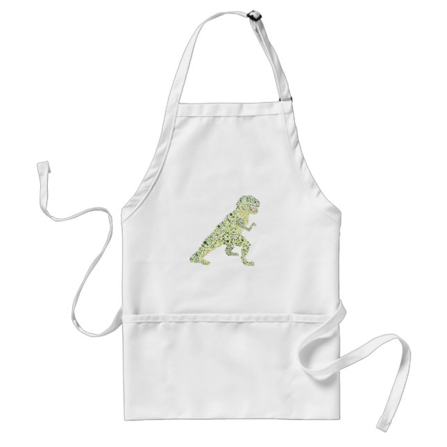 Tablier T-REX Dinosaure En Points (Devant)