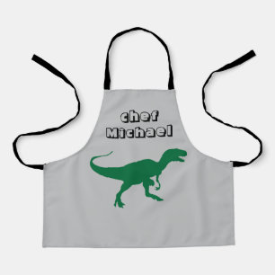 Tablier T-rex dinosaure imprimer nom personnalisé