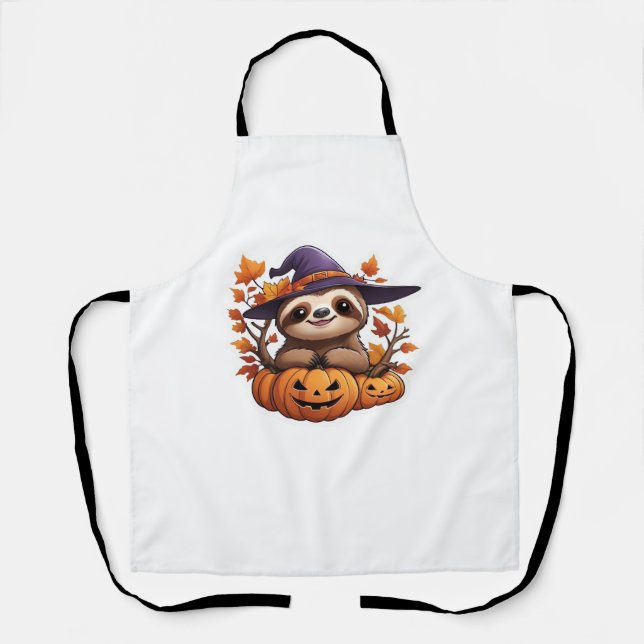 Tablier T-shirt classique de la fentes de dessin d'Hallowe (Recto)