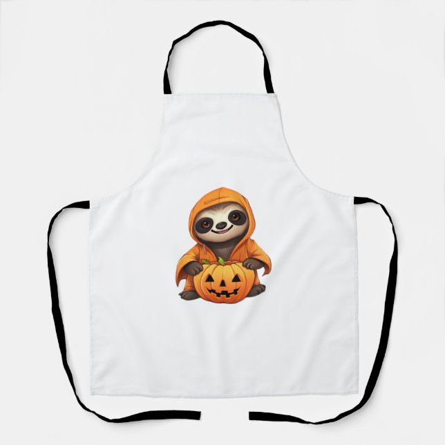 Tablier T-shirt classique Halloween Slote Sloth (Recto)