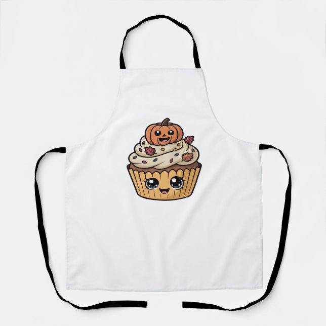 Tablier t-shirt classique kawaii thanksgiving cupcake (Recto)