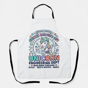 Tablier T-Shirt D Département d'ingénierie de licorne Typo
