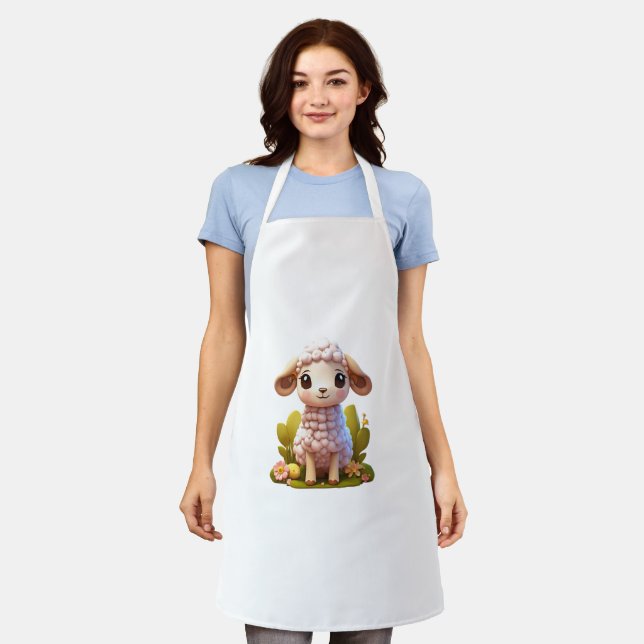 Tablier T-shirt de la prairie de chèvre de bébé (Porté)