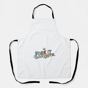 Tablier T-shirt graphique avec un jeu de mots drôle sur la