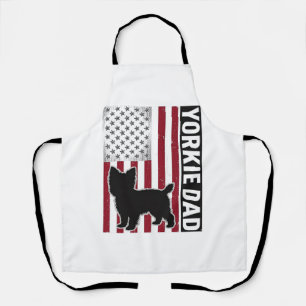 Tablier T-shirt pour chien avec gravure vintage patriotiqu
