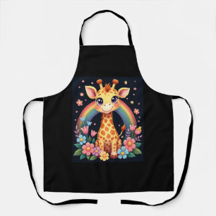 Tablier T-Shirt pour les amateurs de girafe
