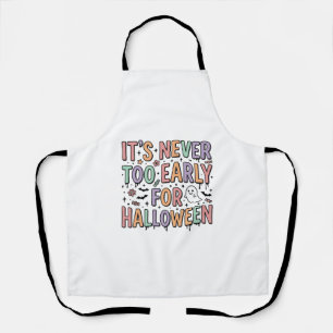 Tablier T-shirt typographique Cute Vintage Halloween Too E