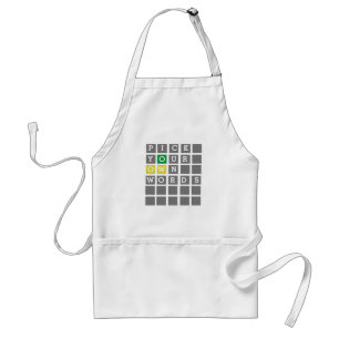 Tablier T-shirt Word personnalisé