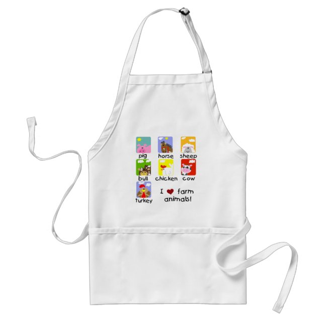 Tablier T-shirts et cadeaux d'animaux de ferme (Devant)