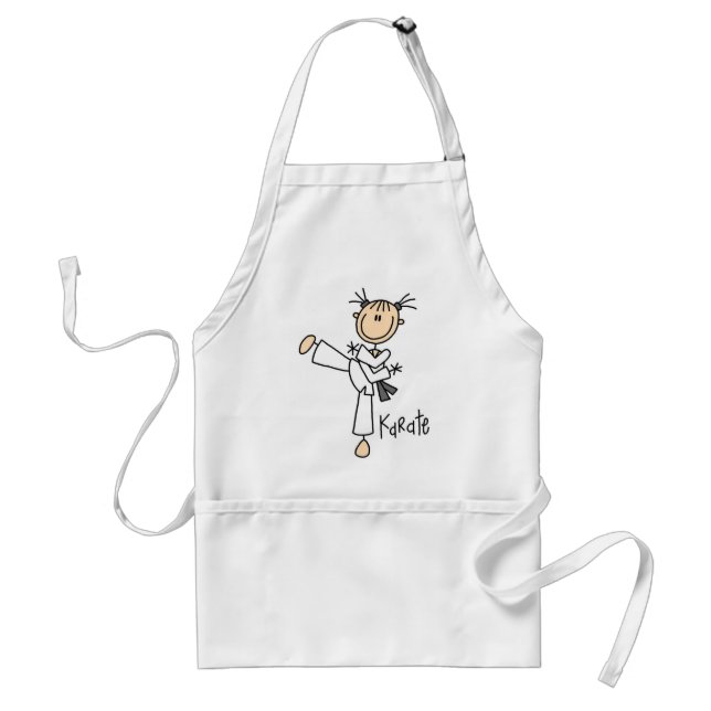 Tablier T-shirts et cadeaux de fille de karaté (Devant)