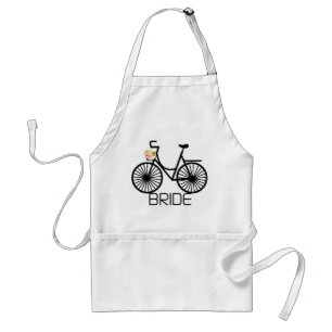 Tablier T-shirts et cadeaux de jeune mariée de bicyclette