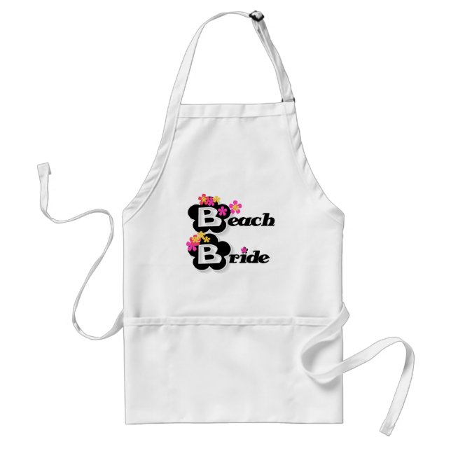 Tablier T-shirts et cadeaux de jeune mariée de plage de (Devant)