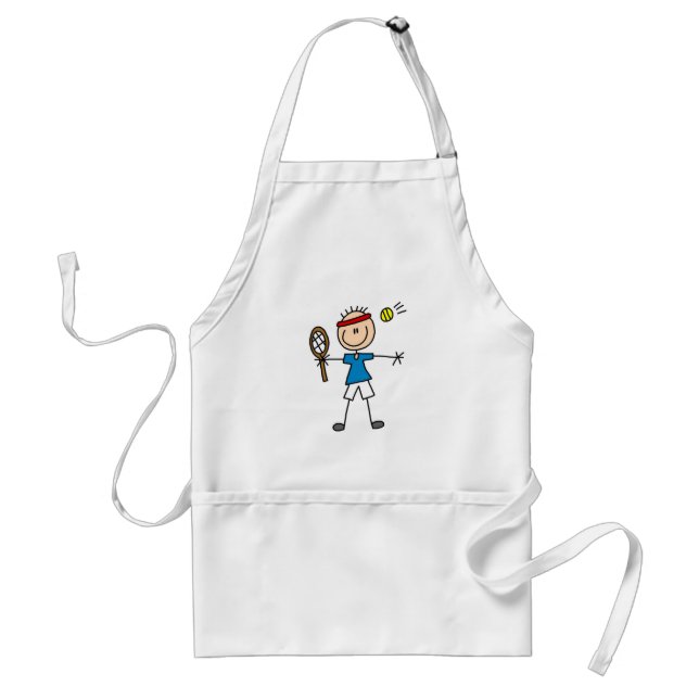 Tablier T-shirts et cadeaux de joueur de tennis de garçon (Devant)