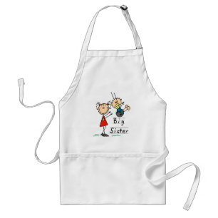 Tablier T-shirts et cadeaux de petit frère de grande soeur