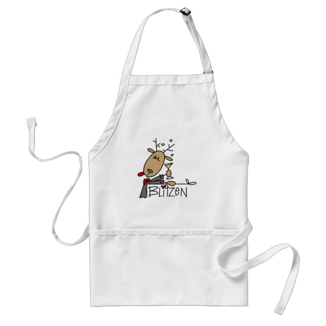 Tablier T-shirts et cadeaux de renne de Blitzen (Devant)
