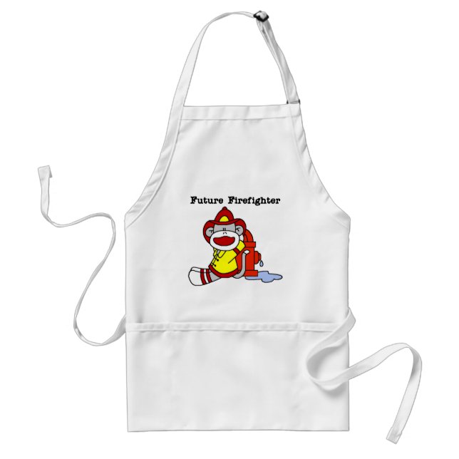 Tablier T-shirts et cadeaux de sapeur-pompier de singe de (Devant)