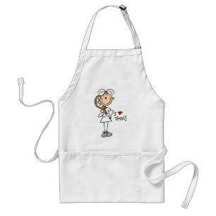 Tablier T-shirts et cadeaux de tennis d'amour de la fille