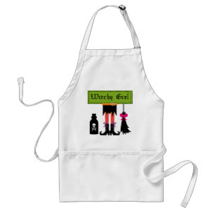 Tablier T-shirts et cadeaux d'Halloween Witchy Girl